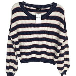 Blank Paige NWT Striped Knit Oversized Bishop sleeve sweater